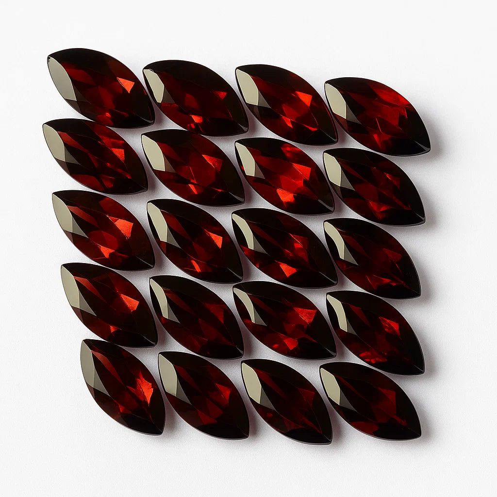 3x6mm Natural Garnet Marquise Cut Gemstones